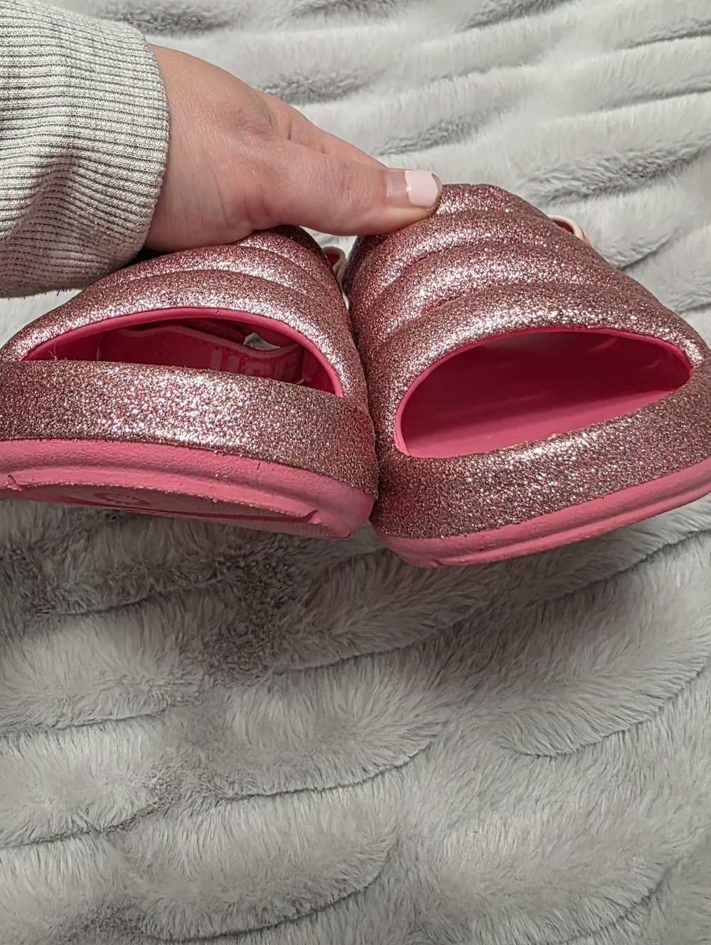 UGG K Sport Yeah Glitter Sandals Size 10 Toddler - Picture 9 of 11
